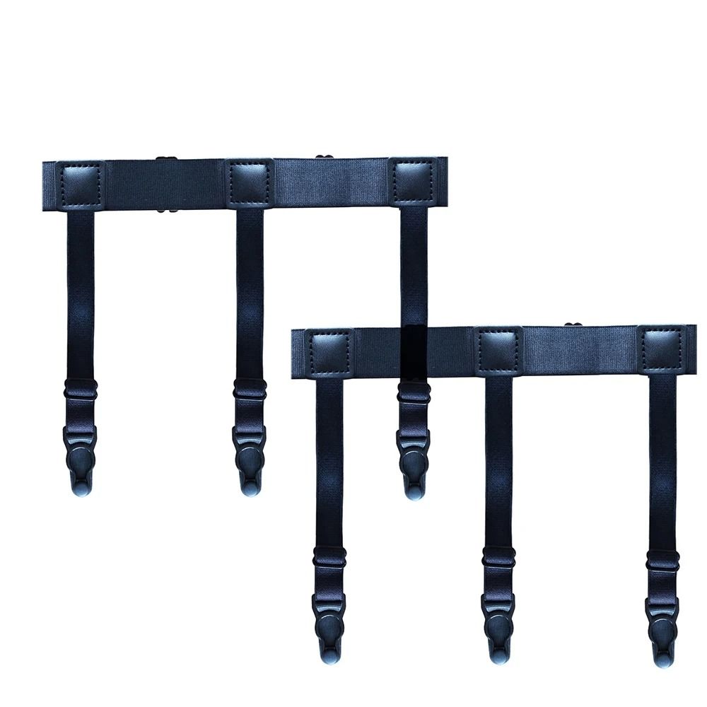 Mens Adjustable Shirt Stays  Elastic NonSlip Garters To Keep Shirts Neat And Tucked All Day 7