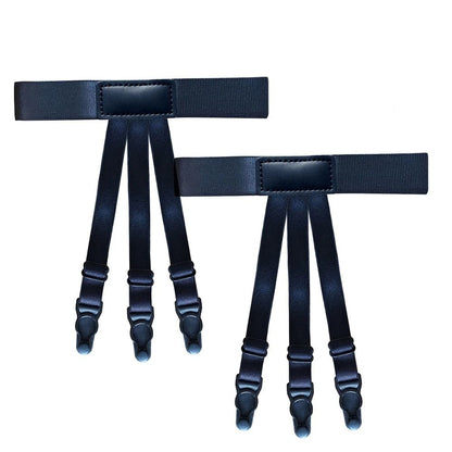 Mens Adjustable Shirt Stays  Elastic NonSlip Garters To Keep Shirts Neat And Tucked All Day 8