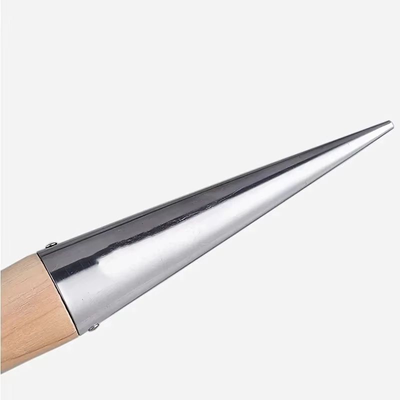 Stainless Steel Hand Dibber With Wood Handle  Precision Garden Dibber For Seeds Seedlings  Bulbs 3