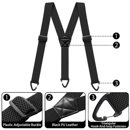 Hidden Suspenders For Men  Heavy Duty UnderClothing Y Back Suspenders With Snap Loops 1