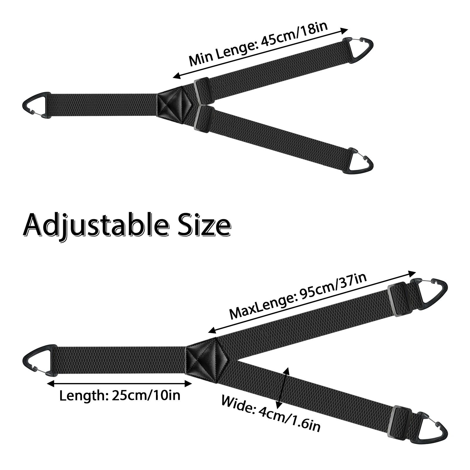 Hidden Suspenders For Men  Heavy Duty UnderClothing Y Back Suspenders With Snap Loops 2