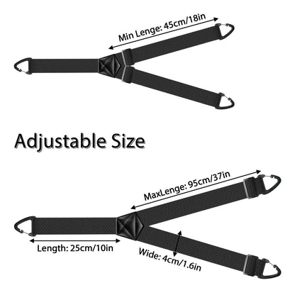 Hidden Suspenders For Men  Heavy Duty UnderClothing Y Back Suspenders With Snap Loops 2