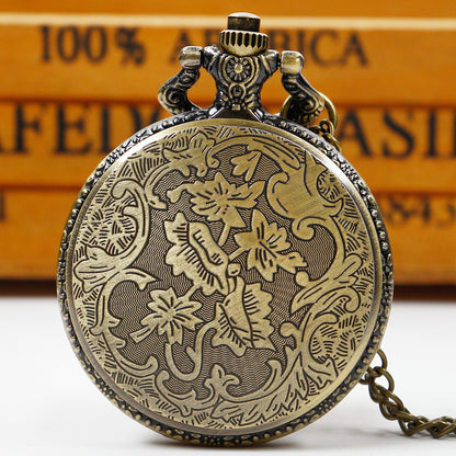 Creative Wolf Head Carved FOB Watch For Men Personalised Quartz Pocket Watch With Arabic Numerals 1