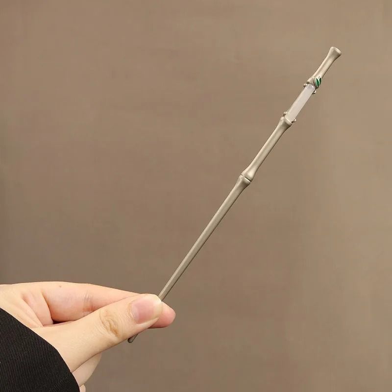 Bamboo Knot Hairpin  Elegant Retro Imitation Jade Style Hair Accessory 1