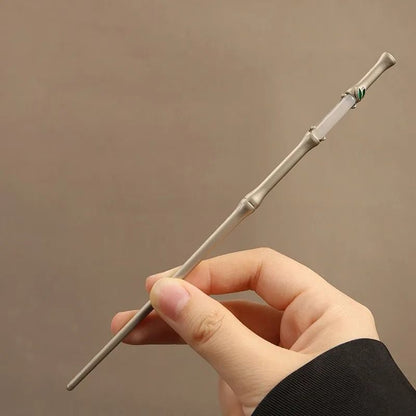 Bamboo Knot Hairpin  Elegant Retro Imitation Jade Style Hair Accessory 3