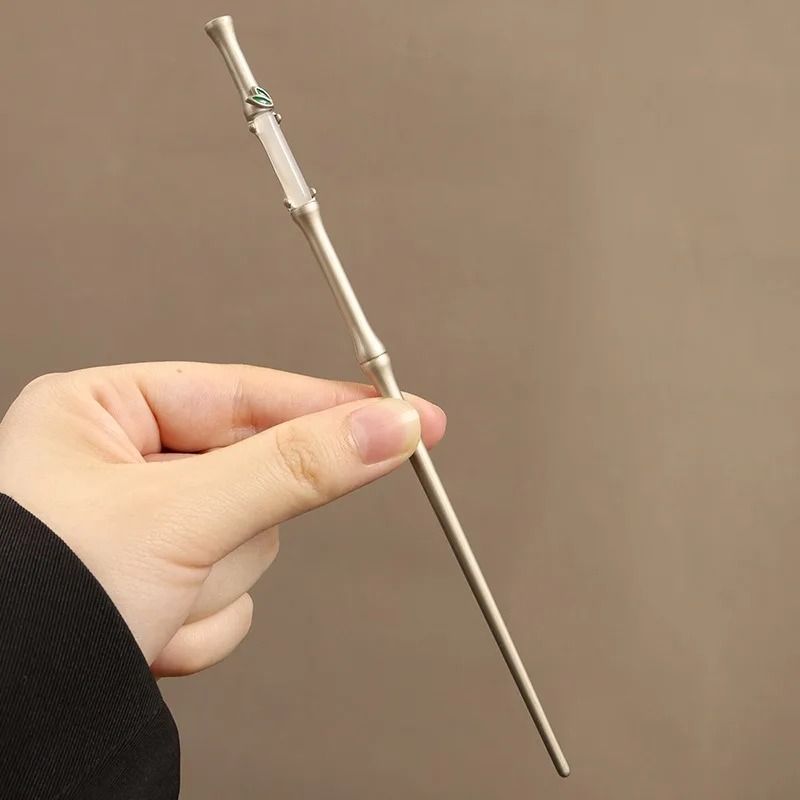 Bamboo Knot Hairpin  Elegant Retro Imitation Jade Style Hair Accessory 4