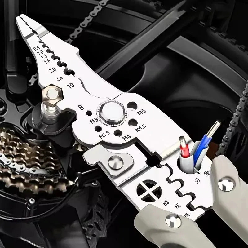 Electrician Pliers for Wire Splitting and Stripping - Multi Functional Tool for Electricians