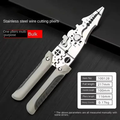 Electrician Pliers for Wire Splitting and Stripping - Multi Functional Tool for Electricians