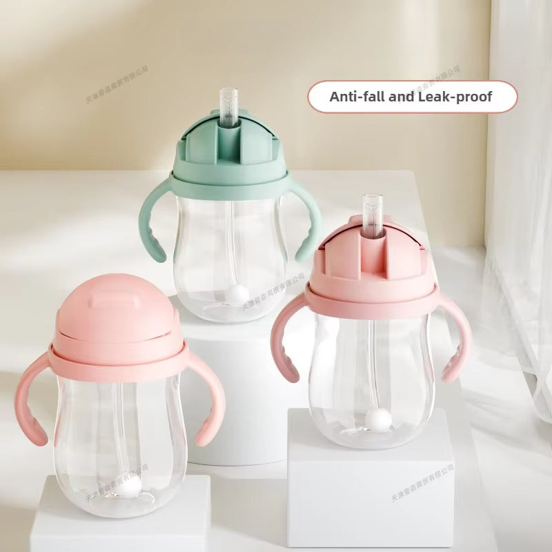 Baby Bottle With Handle Controllable Water Flow Rate Milk Bottle For Children 1