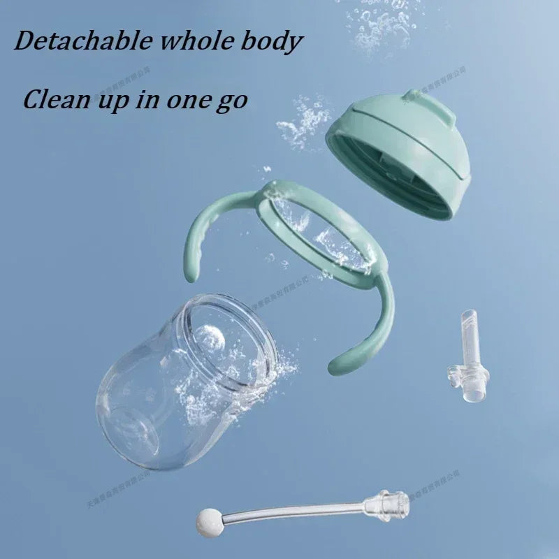 Baby Bottle With Handle Controllable Water Flow Rate Milk Bottle For Children 2