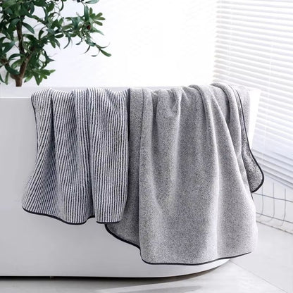 Thick Microfiber Body Bath Towel – Large Quick-Dry Spa and Gym Shower Towel