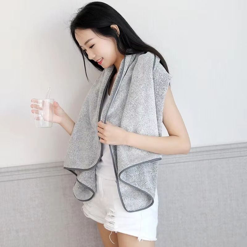 Thick Microfiber Body Bath Towel  Large QuickDry Spa And Gym Shower Towel 2