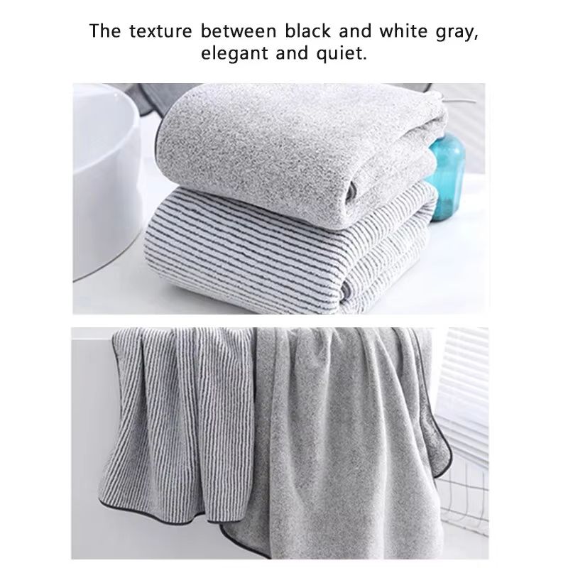 Thick Microfiber Body Bath Towel  Large QuickDry Spa And Gym Shower Towel 5