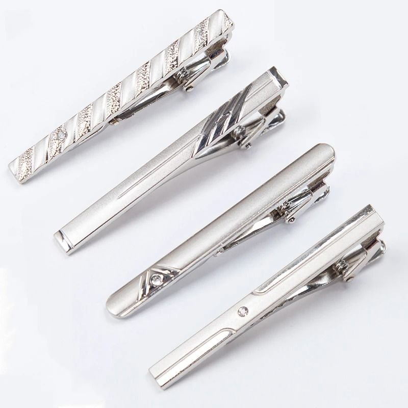 Men Metal Silver Color Tie Clip