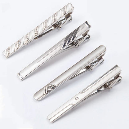 Men Metal Silver Color Tie Clip