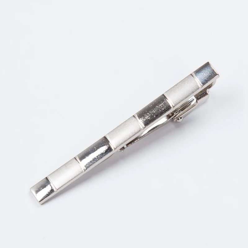Men Metal Silver Color Tie Clip 9