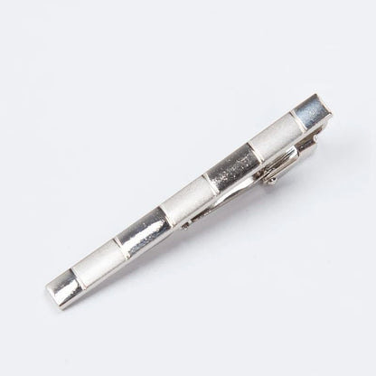 Men Metal Silver Color Tie Clip 9