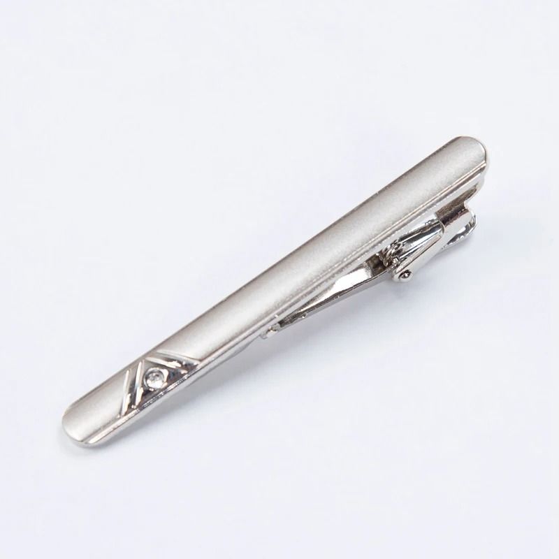 Men Metal Silver Color Tie Clip 11