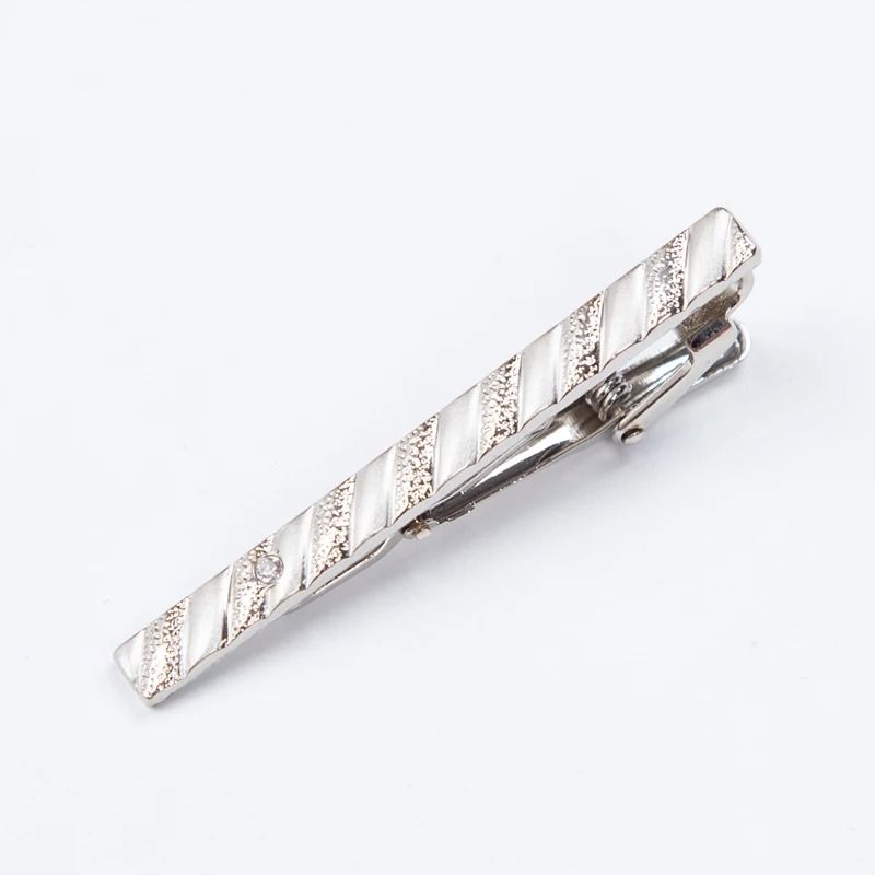 Men Metal Silver Color Tie Clip 7