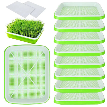 Hydroponic Microgreens Germination Tray – Reusable Nursery Sprouting Tray for Home Growing Systems