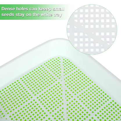Hydroponic Microgreens Germination Tray  Reusable Nursery Sprouting Tray For Home Growing Systems 1
