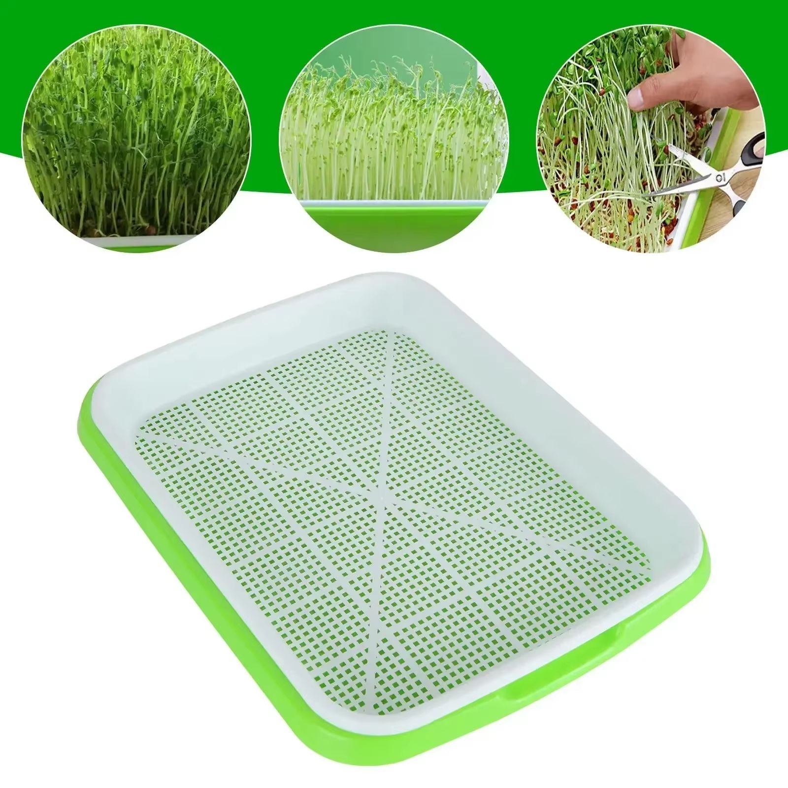 Hydroponic Microgreens Germination Tray  Reusable Nursery Sprouting Tray For Home Growing Systems 2