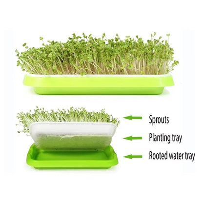 Hydroponic Microgreens Germination Tray  Reusable Nursery Sprouting Tray For Home Growing Systems 3