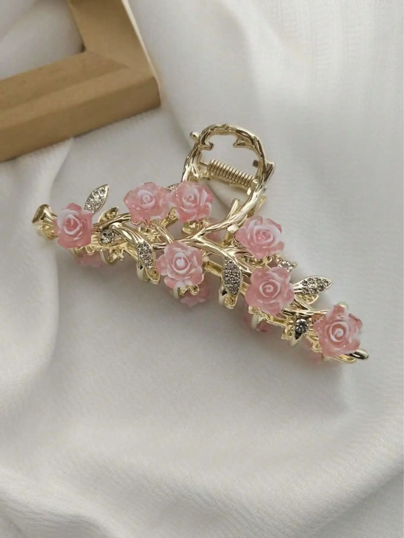 Antique Rose Hair Claw For Women 5
