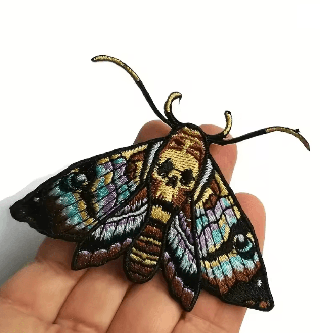 MothCraft Embroidered Iron-On Patch
