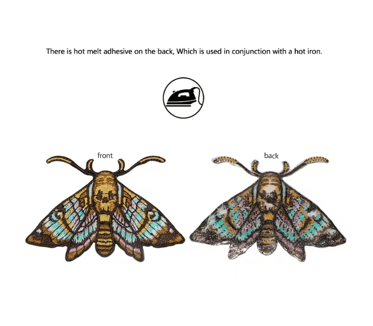 MothCraft Embroidered IronOn Patch 2