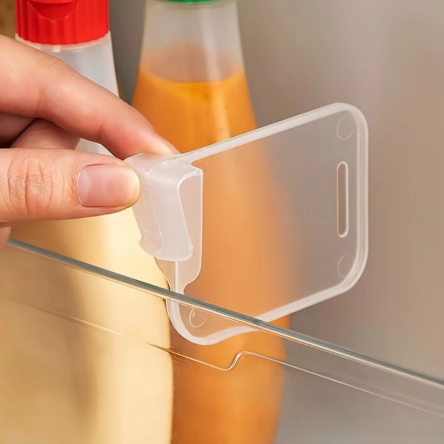 Refrigerator Door Organizer Dividers  8Pack ClipOn Fridge Side Door Partition Clips 1