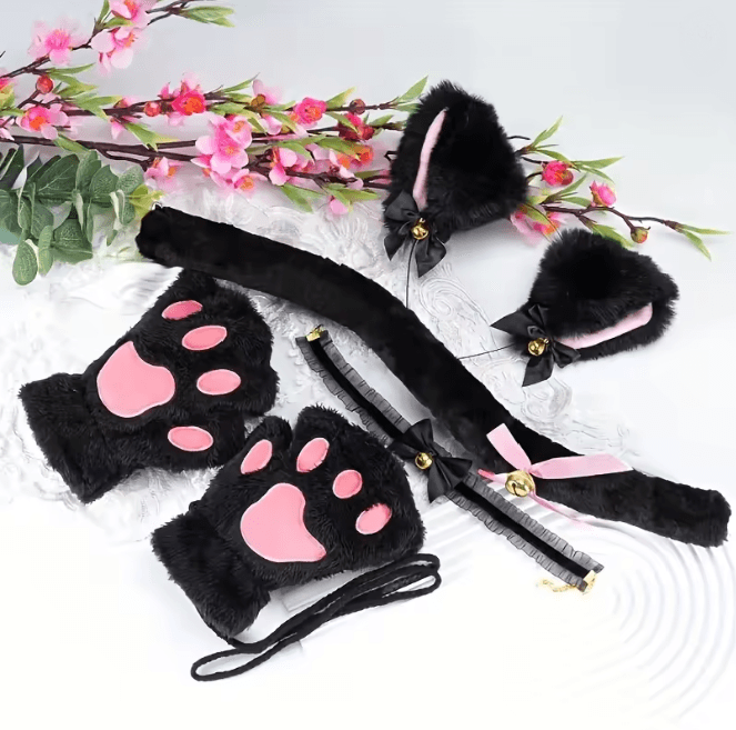 CutePaws Winter Cat Costume Set