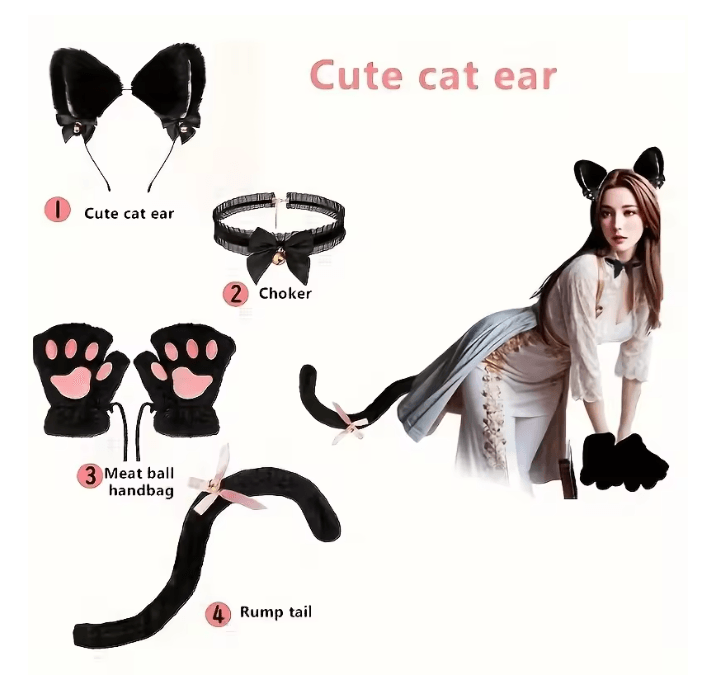 CutePaws Winter Cat Costume Set 3