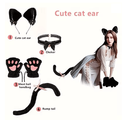 CutePaws Winter Cat Costume Set 3