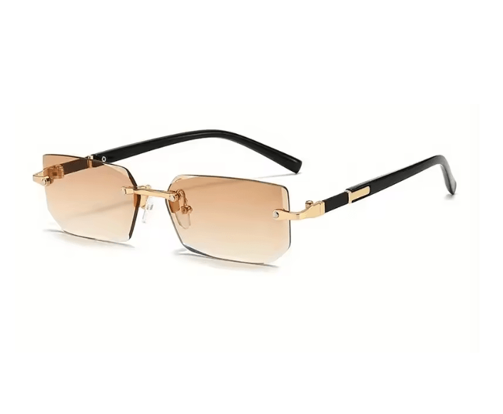 ClearEdge Rimless Rectangle Sunglasses 4