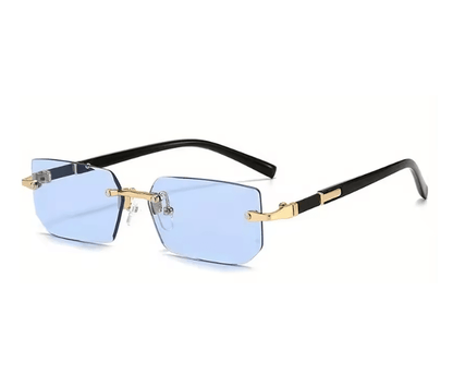 ClearEdge Rimless Rectangle Sunglasses 6
