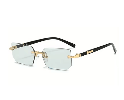 ClearEdge Rimless Rectangle Sunglasses 7