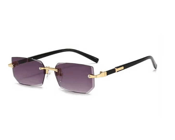 ClearEdge Rimless Rectangle Sunglasses 8