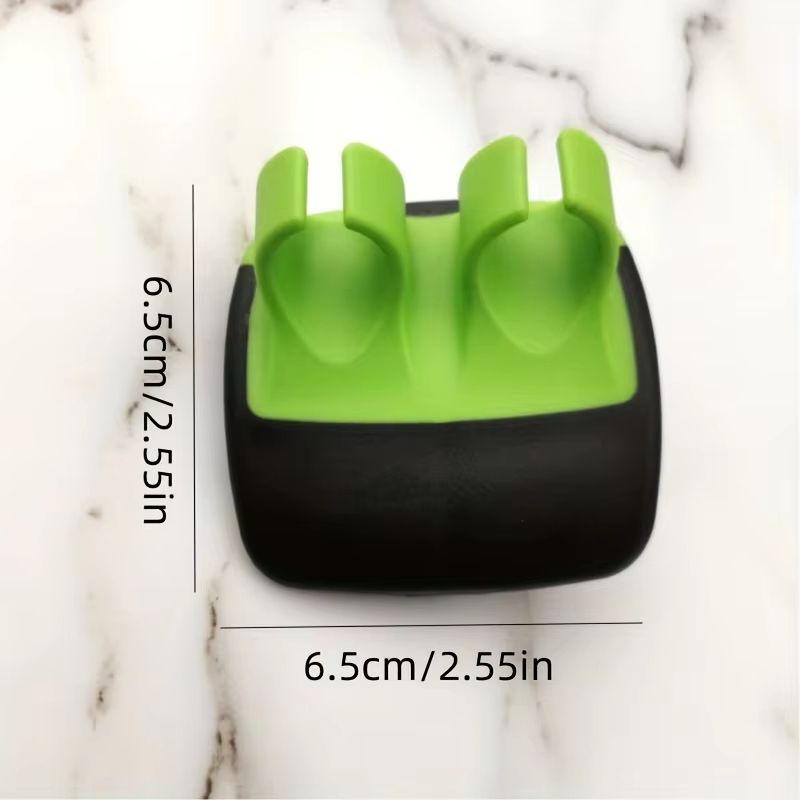 Comfort Grip Palm Peeler  Stainless Steel Handheld Vegetable Peeler With Rubber Finger Ring 2