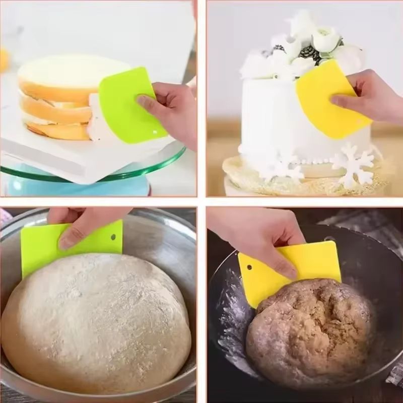 Multi Purpose Dough And Pastry Scraper  Plastic Bench Cutter For Cookies Bread And Pizza 5