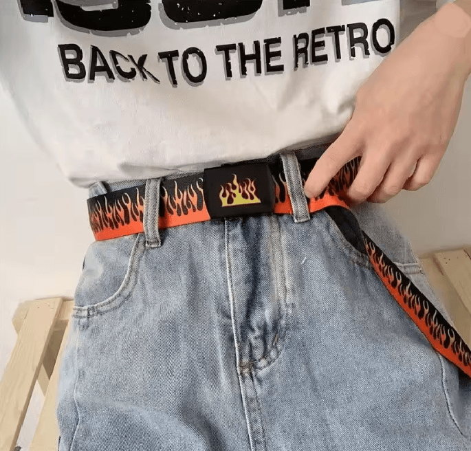 Flamestep Punk Style Belt 2