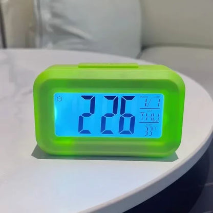 LED Digital Alarm Clock For Desk  Bedroom  MultiFunction Electronic Desktop Time  Date Display 9