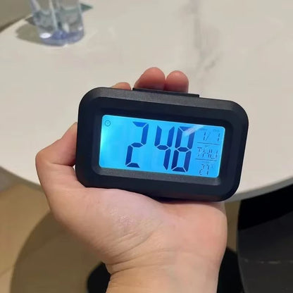LED Digital Alarm Clock For Desk  Bedroom  MultiFunction Electronic Desktop Time  Date Display 6