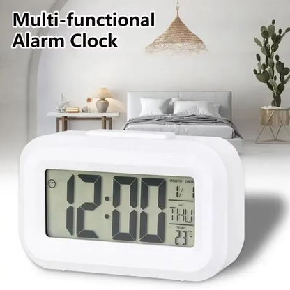 LED Digital Alarm Clock  MultiFunction Bedroom Desk  Wall Electronic Clock With Backlight 1