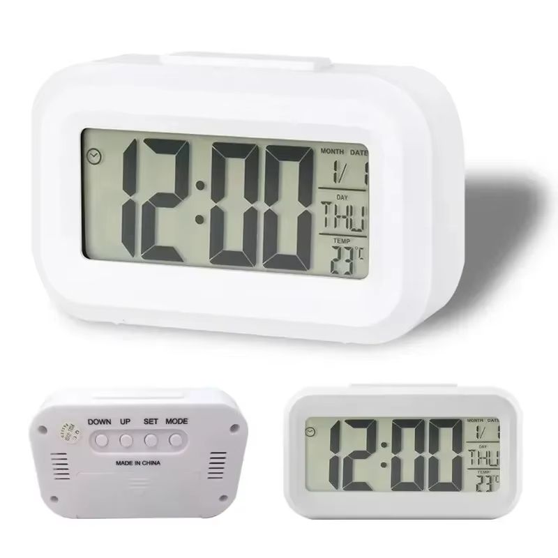 LED Digital Alarm Clock  MultiFunction Bedroom Desk  Wall Electronic Clock With Backlight 3