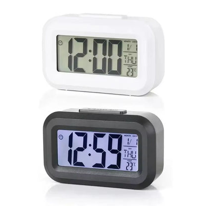 LED Digital Alarm Clock  MultiFunction Bedroom Desk  Wall Electronic Clock With Backlight 4