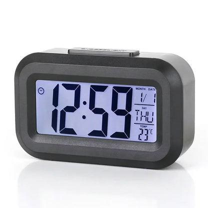 LED Digital Alarm Clock  MultiFunction Bedroom Desk  Wall Electronic Clock With Backlight 6