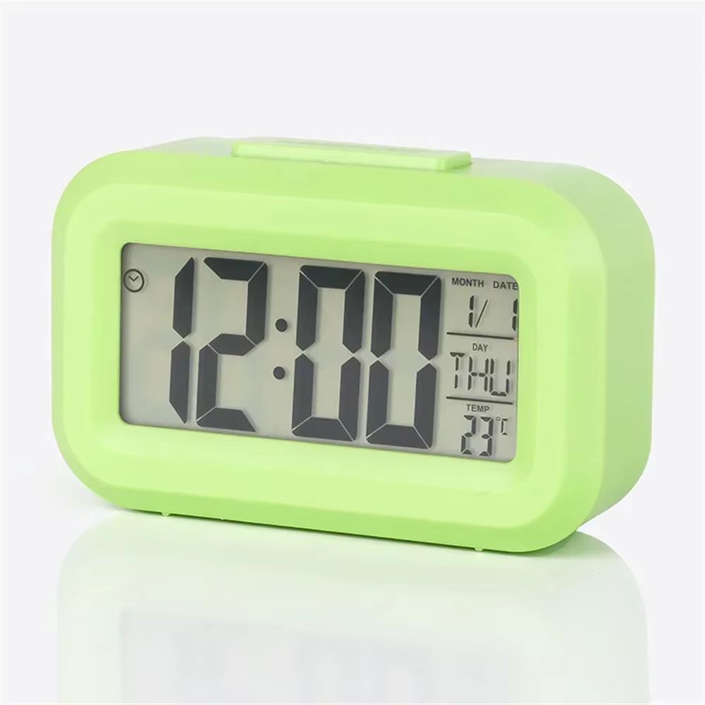 LED Digital Alarm Clock  MultiFunction Bedroom Desk  Wall Electronic Clock With Backlight 8