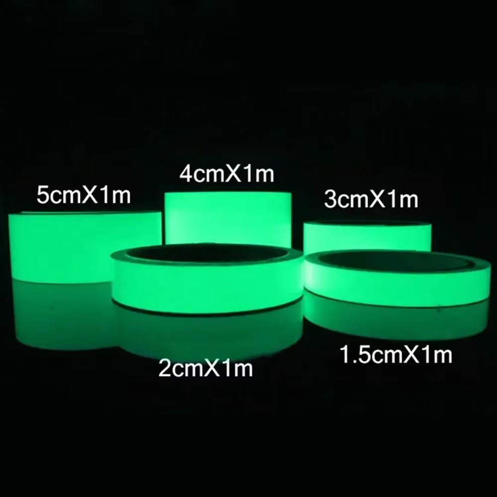 GlowintheDark Double Sided Tape  Waterproof Fluorescent Safety Tape For Stairs Walls  Night Marking 6