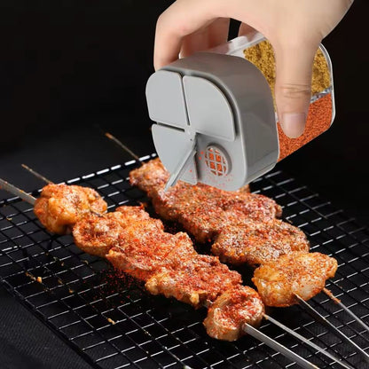 4 In 1 Camping Seasoning Shaker Portable Spice Jar With Lid For BBQ Cooking And Travel 2